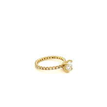 Load image into Gallery viewer, GIA Yellow Gold Diamond Solitaire Ring 1.25ct