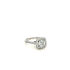 GIA White Gold Asscher Cut Engagement Ring 1.56ct