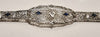 Edwardian Style White Gold Sapphire and Diamond Filigre Bracelet