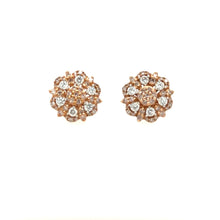 Load image into Gallery viewer, Bespoke Pink &amp; White Diamond Stud Earrings 0.75ct