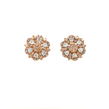 Load image into Gallery viewer, Bespoke Pink &amp; White Diamond Stud Earrings 0.75ct