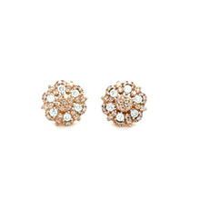 Load image into Gallery viewer, Bespoke Pink &amp; White Diamond Stud Earrings 0.75ct