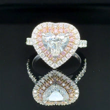 Load image into Gallery viewer, Bespoke Diamond Heart Ring 1.50ct