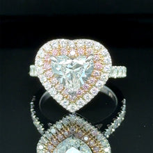 Load image into Gallery viewer, Bespoke Diamond Heart Ring 1.50ct