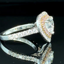 Load image into Gallery viewer, Bespoke Diamond Heart Ring 1.50ct
