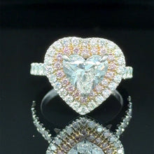 Load image into Gallery viewer, Bespoke Diamond Heart Ring 1.50ct