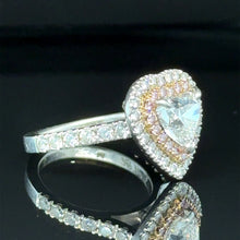 Load image into Gallery viewer, Bespoke Diamond Heart Ring 1.50ct