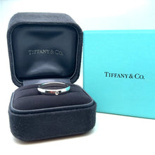 Load image into Gallery viewer, Tiffany &amp; Co Elsa Peretti band ring 0.02ct Size V 1/2