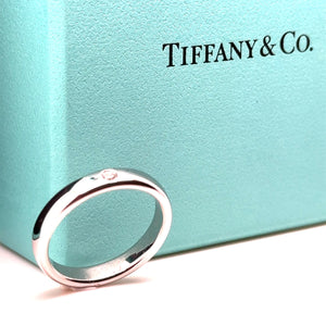 Tiffany & Co Elsa Peretti band ring 0.02ct Size V 1/2