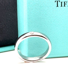 Load image into Gallery viewer, Tiffany &amp; Co Elsa Peretti band ring 0.02ct Size V 1/2