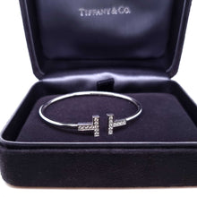 Load image into Gallery viewer, Tiffany &amp; Co T Diamond Wire Bracelet