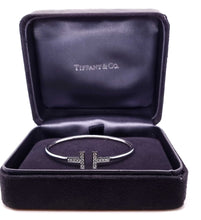 Load image into Gallery viewer, Tiffany &amp; Co T Diamond Wire Bracelet
