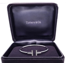 Load image into Gallery viewer, Tiffany &amp; Co T Diamond Wire Bracelet