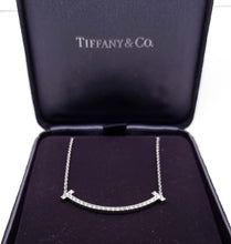 Load image into Gallery viewer, Tiffany &amp; Co T Medium Smile Pendant