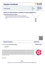 Load image into Gallery viewer, Bespoke Diamond Pendant and Necklace White Gold 0.50ct