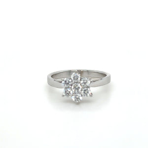 Bespoke Diamond Engagement Ring White Gold 0.50ct