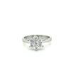 Bespoke Diamond Engagement Ring White Gold 0.50ct