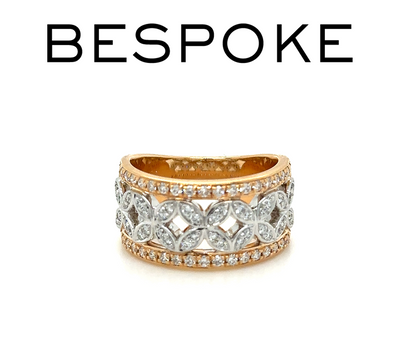 Bespoke Handmade Diamond Dress Ring 0.75ct