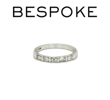 Load image into Gallery viewer, Bespoke Diamond Half Eternity Ring 0.50ct