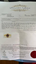 Load image into Gallery viewer, Bespoke Rhodolite Garnet and Diamond ring