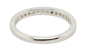 Tiffany & Co Platinum Band Diamond Ring 0.17ct