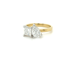 Load image into Gallery viewer, Bespoke Yellow &amp; White Gold Engagement ring 2.0ct