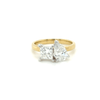 Bespoke Yellow & White Gold Engagement ring 2.0ct