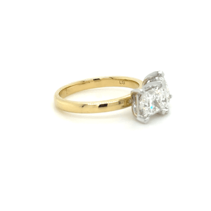 Bespoke Yellow & White Gold Engagement ring 2.0ct
