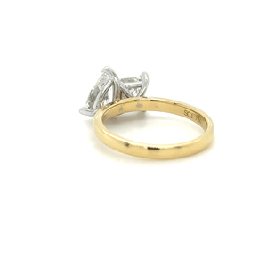 Bespoke Yellow & White Gold Engagement ring 2.0ct