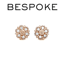 Load image into Gallery viewer, Bespoke Pink &amp; White Diamond Stud Earrings 0.75ct