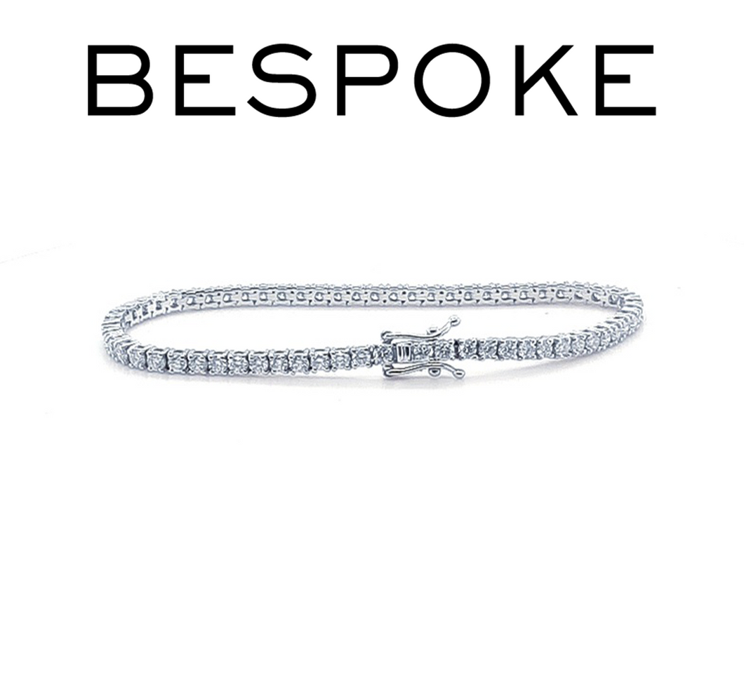 Bespoke Diamond Tennis Bracelet 3.43ct