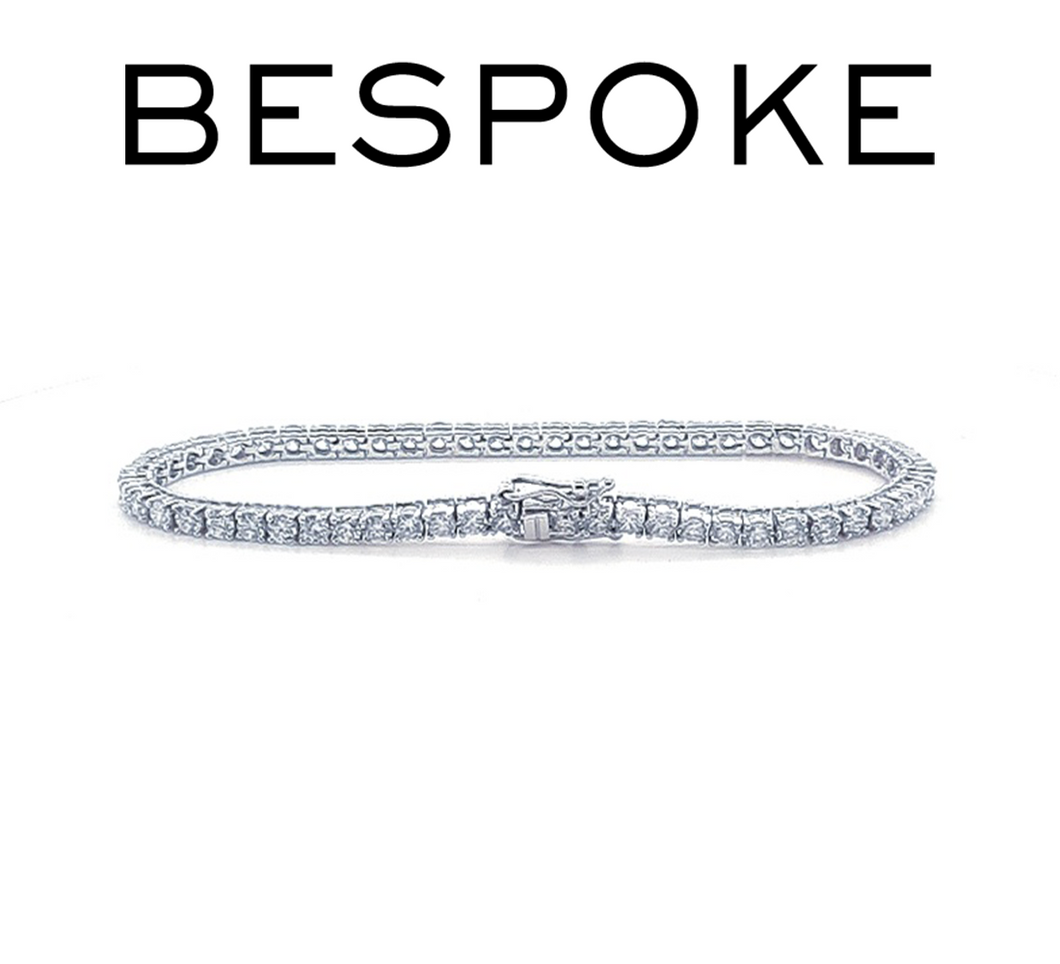 Bespoke Diamond Tennis Bracelet 4.84ct