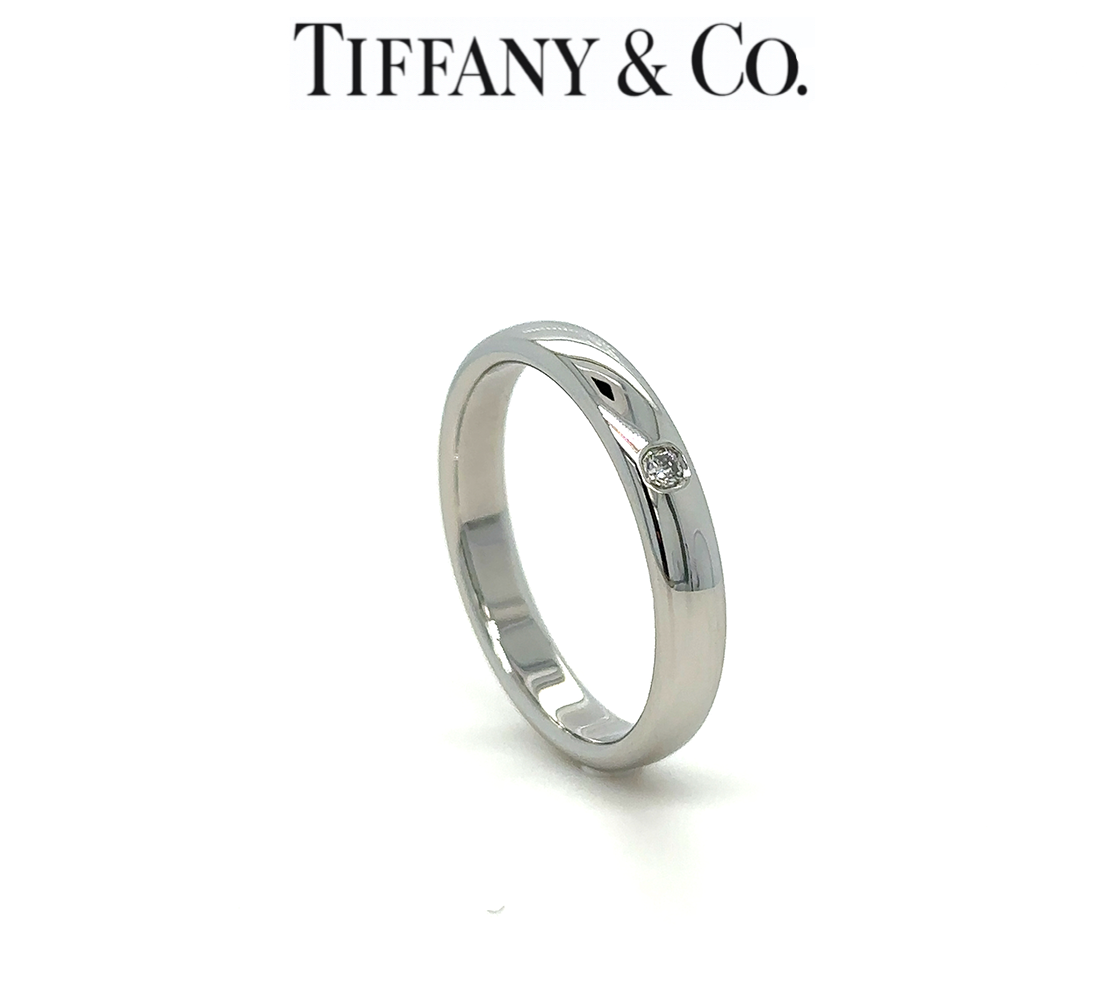 Tiffany Co Elsa Peretti band ring 0.02ct