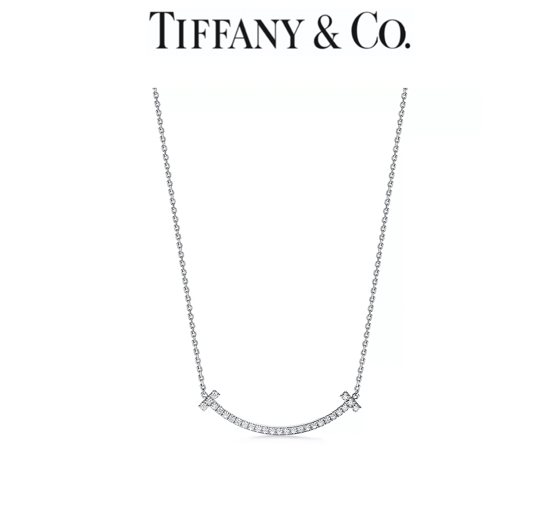 Tiffany t medium smile pendant deals