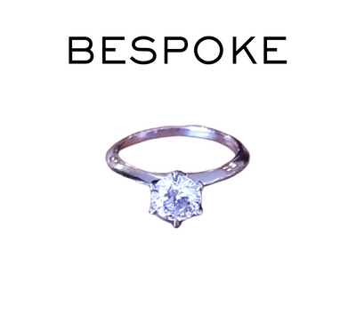 Bespoke Tiffany Style solitaire ring 1.05ct