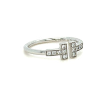 Load image into Gallery viewer, Tiffany &amp; Co T Diamond Wire Ring 0.13ct