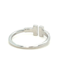 Load image into Gallery viewer, Tiffany &amp; Co T Diamond Wire Ring 0.13ct