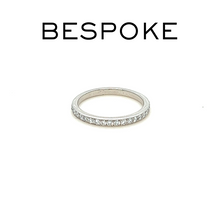 Load image into Gallery viewer, Bespoke 18ct White Gold Diamond Wedding Band .3ct