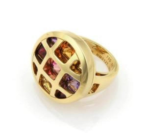 Cartier 18ct Pasha Coloured Gemstone Ring - Luxury Brand Jewellery