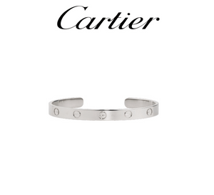 Cartier LOVE Bracelet - White Gold - Luxury Brand Jewellery