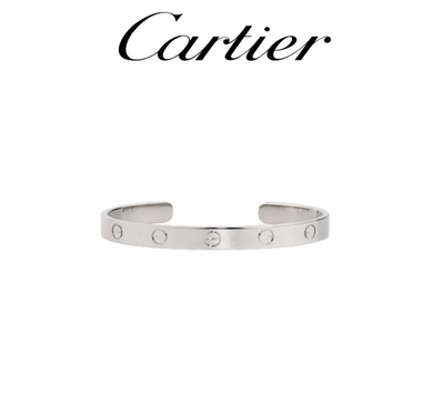 Cartier LOVE Bracelet - White Gold - Luxury Brand Jewellery