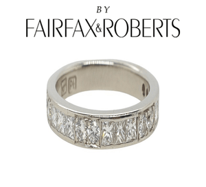 Diamond Fairfax and Robert Band in Platinum - Luxury Brand Jewellery