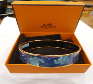 Hermes Enamel Bangle - Tigre - Luxury Brand Jewellery