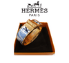 Hermes Hinged Bracelet - Light Blue - Luxury Brand Jewellery