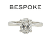 Platinum 1.04Ct Diamond Engagement Ring - Luxury Brand Jewellery