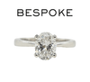 Platinum 1.04Ct Diamond Engagement Ring - Luxury Brand Jewellery