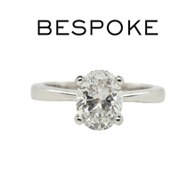 Load image into Gallery viewer, Platinum 1.04Ct Diamond Engagement Ring - Luxury Brand Jewellery