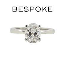 Load image into Gallery viewer, Platinum 1.04Ct Diamond Engagement Ring - Luxury Brand Jewellery