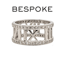 Load image into Gallery viewer, Roman Numeral Tiffany Style Dress Ring - Luxury Brand Jewellery