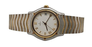 Stainless Steel And 18Ct Gold Ebel Sport Classic Wristwatch - Luxury Brand Jewellery